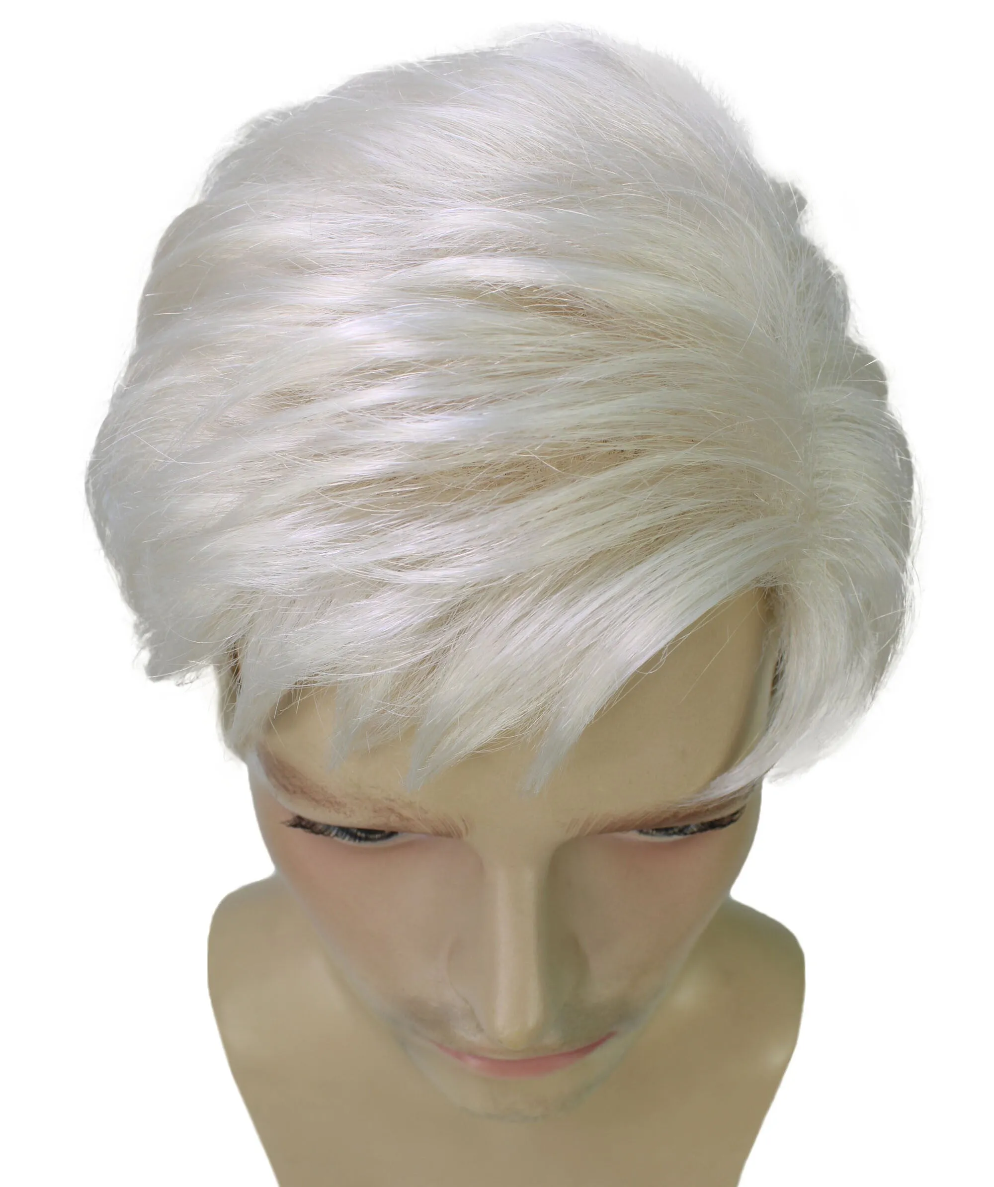 Adult Men's TV/ Movie Animated Boyfriend Doll Short Blonde Wig | Best for Halloween | Flame-retardant Synthetic Fiber