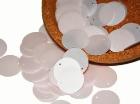 Baby Pink Circular 1 Hole Plastic Sequins(Wholesale)