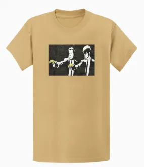 Banksy Mens T-shirt - Pulp Fiction Banana Gun