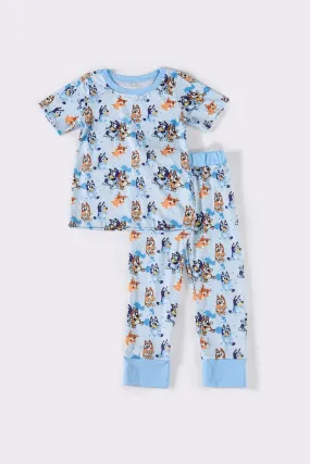 Blue character boy pants set