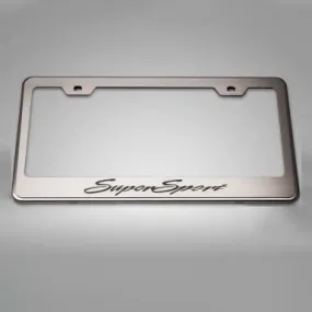 Camaro SS - Etched Super Sport License Plate Frame