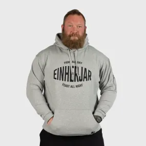 Classic Einherjar Hoodie in Grey Melange