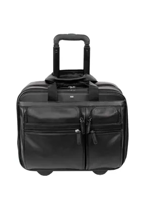 KKDK Trolley Cabin suitcase in leather