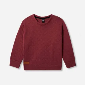 Maroon quilting Sweatshirt for Kids