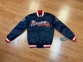 NEW Atlanta Braves Championship Starter Jacket NAVY