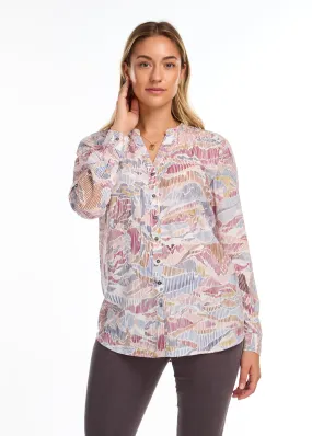 Roll-Up Sleeve Printed Shirt